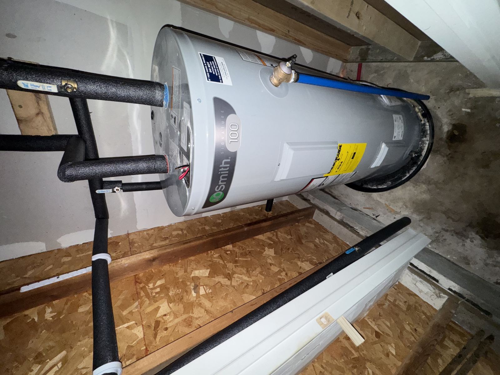 Water heater installation